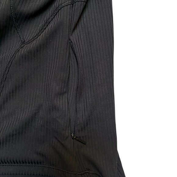 SPYDER ACTIVE Ribbed Ottoman Short Sleeve Crew Neck Top - Black - Small - NWT - Picture 4 of 10